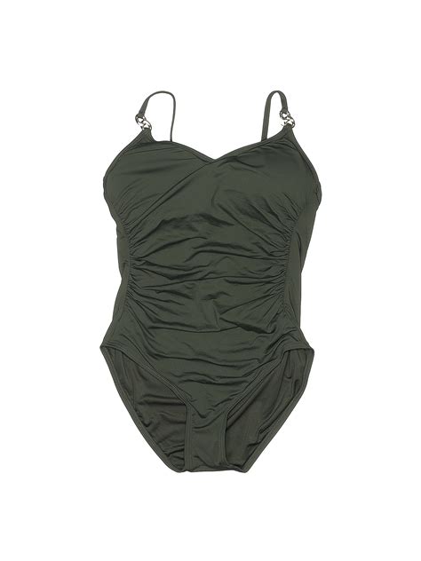 michael kors green one piece swimsuit|Michael Kors bikini.